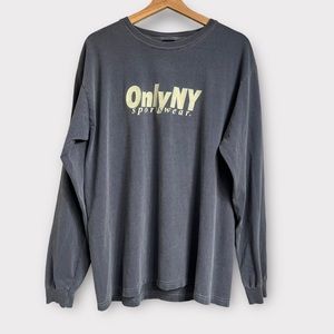 OnlyNY Sportswear Court Logo Long Sleeve Shirt